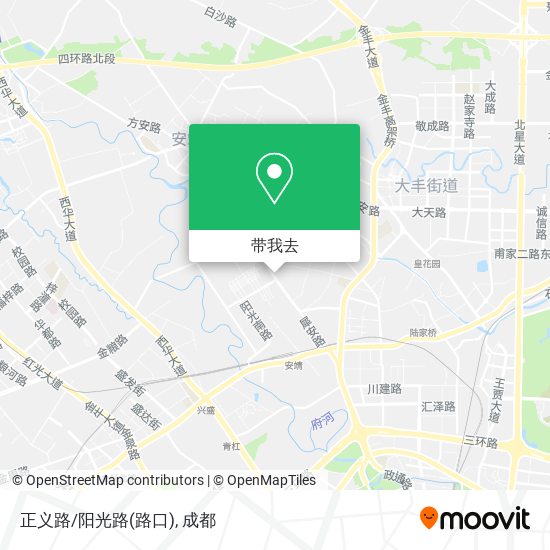 正义路/阳光路(路口)地图