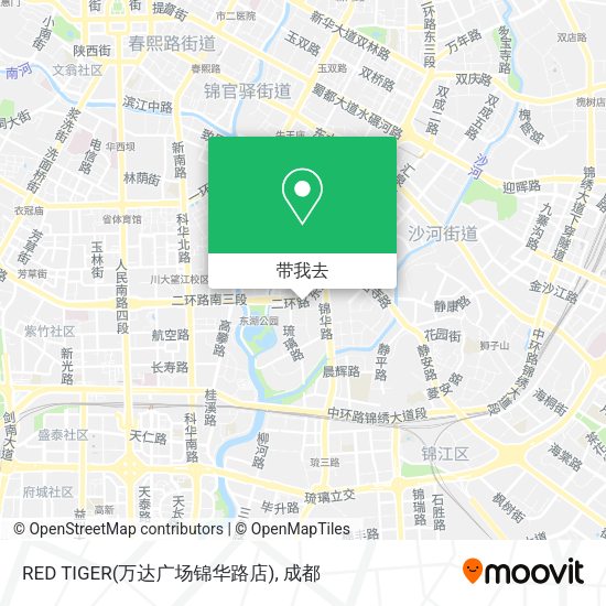 RED TIGER(万达广场锦华路店)地图