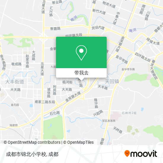 成都市锦北小学校地图