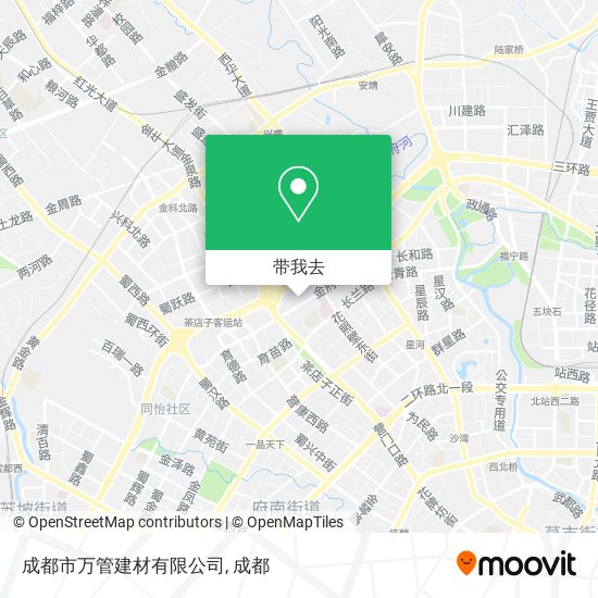 成都市万管建材有限公司地图