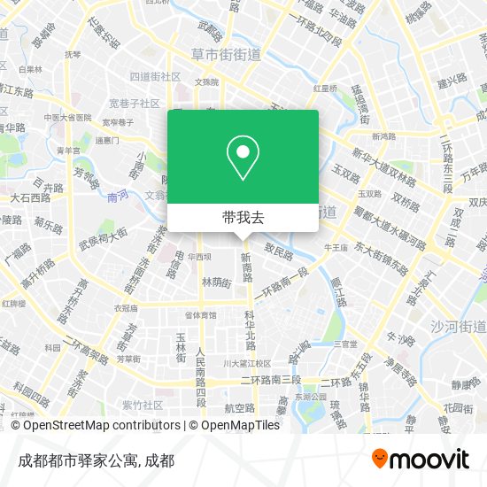 成都都市驿家公寓地图