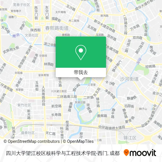四川大学望江校区核科学与工程技术学院-西门地图
