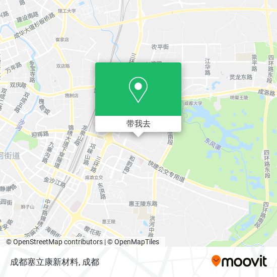 成都塞立康新材料地图
