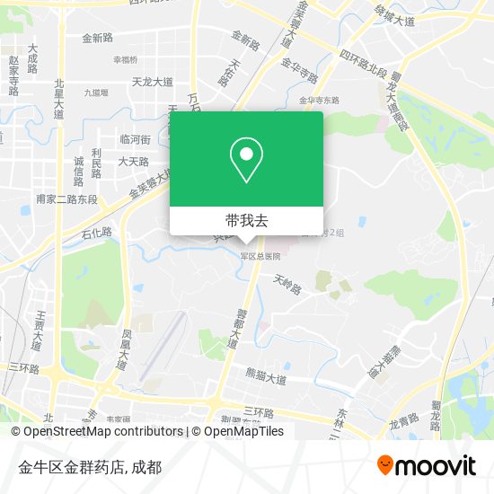 金牛区金群药店地图