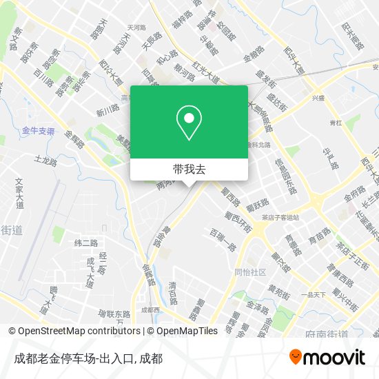 成都老金停车场-出入口地图