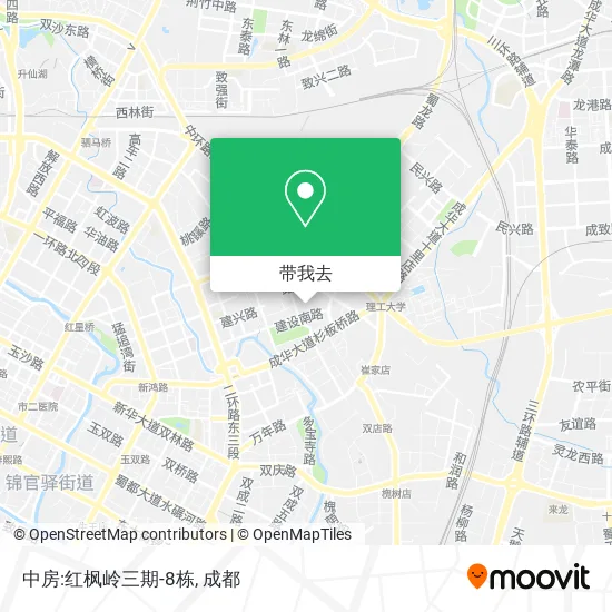 中房:红枫岭三期-8栋地图