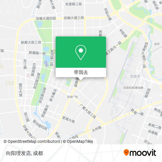 向阳理发店地图
