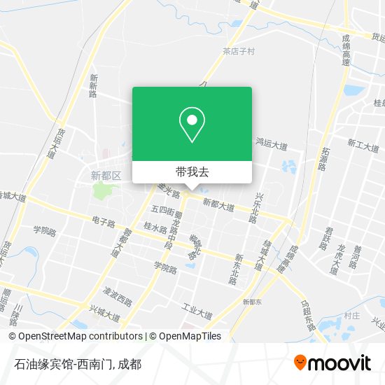 石油缘宾馆-西南门地图