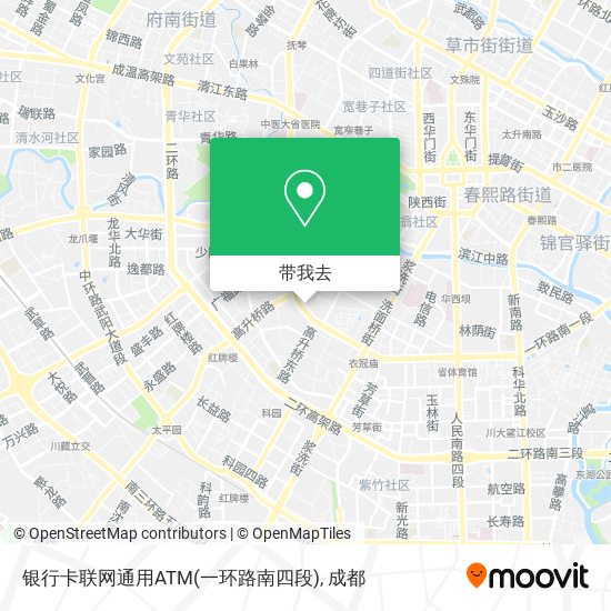 银行卡联网通用ATM(一环路南四段)地图