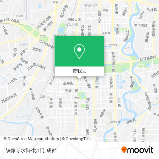铁像寺水街-北1门地图