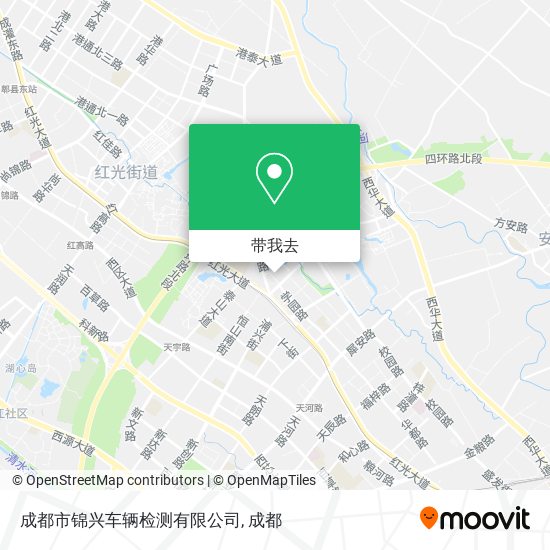 成都市锦兴车辆检测有限公司地图