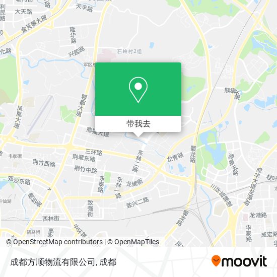 成都方顺物流有限公司地图