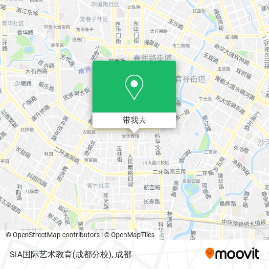 SIA国际艺术教育(成都分校)地图