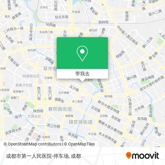 成都市第一人民医院-停车场地图