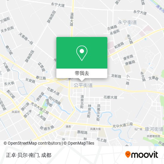 正卓·贝尔-南门地图