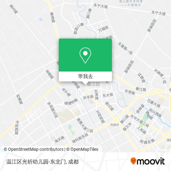 温江区光祈幼儿园-东北门地图