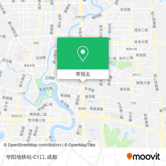 华阳地铁站-C1口地图
