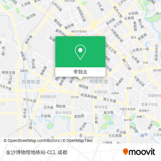 金沙博物馆地铁站-C口地图