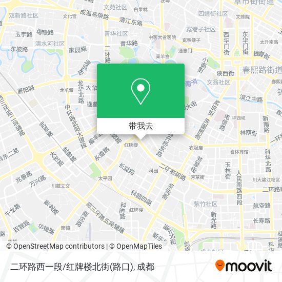 二环路西一段/红牌楼北街(路口)地图
