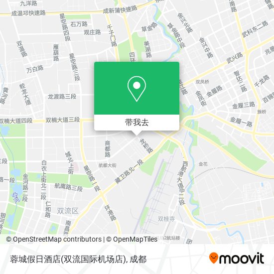 蓉城假日酒店(双流国际机场店)地图