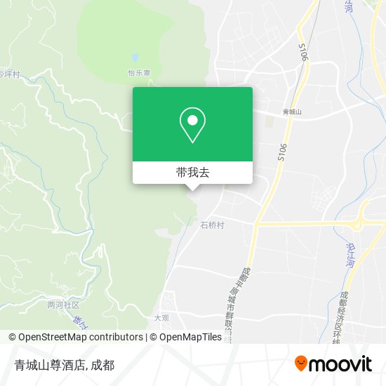 青城山尊酒店地图