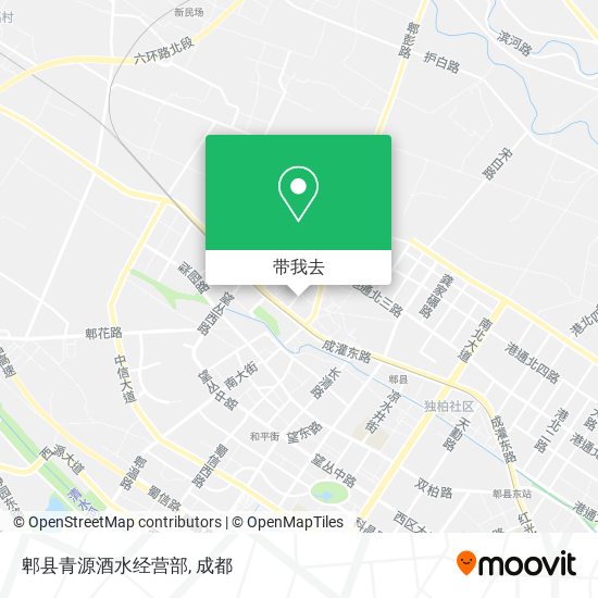 郫县青源酒水经营部地图