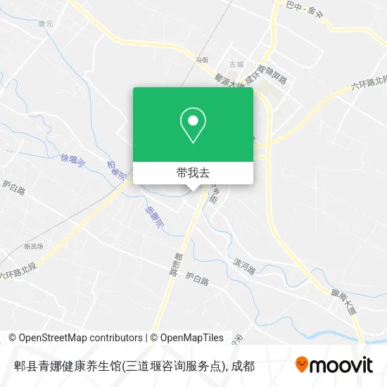 郫县青娜健康养生馆(三道堰咨询服务点)地图