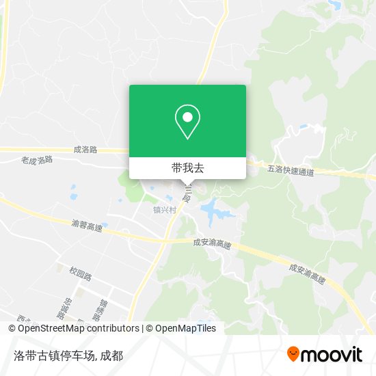 洛带古镇停车场地图