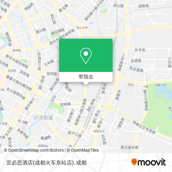 宜必思酒店(成都火车东站店)地图