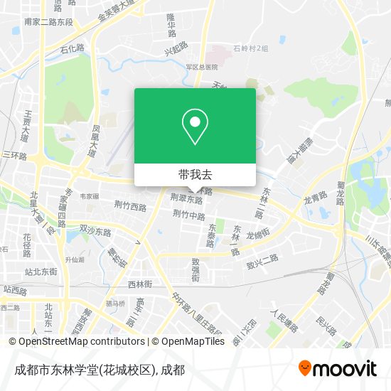 成都市东林学堂(花城校区)地图