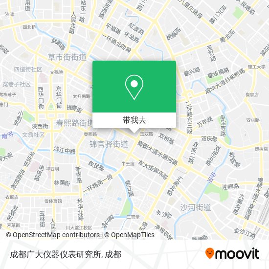 成都广大仪器仪表研究所地图