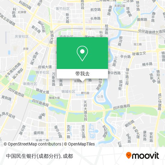 中国民生银行(成都分行)地图