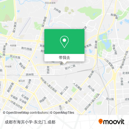 成都市海滨小学-东北门地图