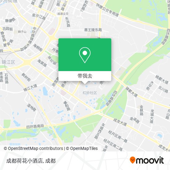 成都荷花小酒店地图