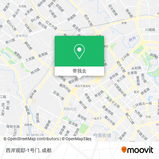 西岸观邸-1号门地图