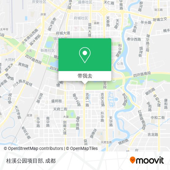 桂溪公园项目部地图