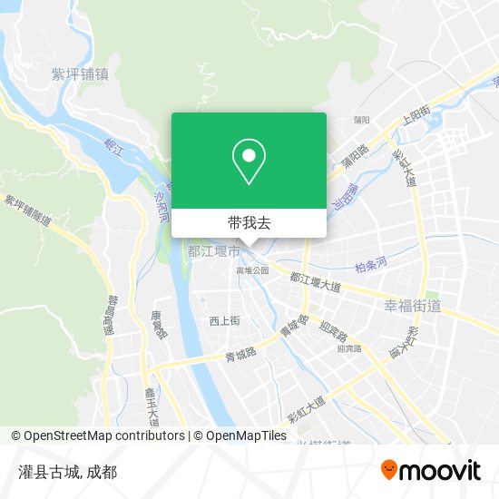 灌县古城地图