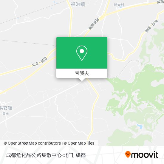 成都危化品公路集散中心-北门地图