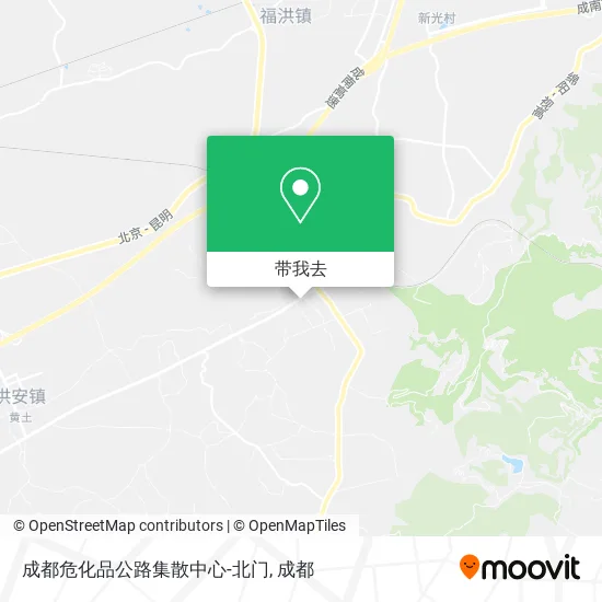 成都危化品公路集散中心-北门地图