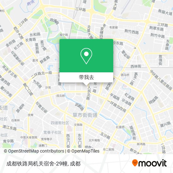 成都铁路局机关宿舍-29幢地图