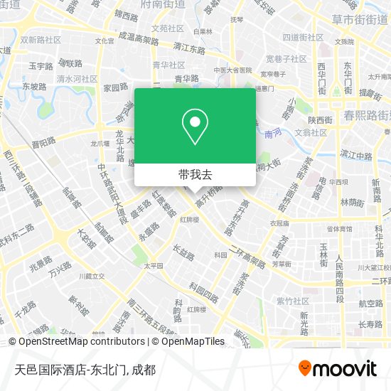 天邑国际酒店-东北门地图