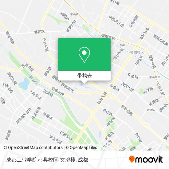 成都工业学院郫县校区-文澄楼地图