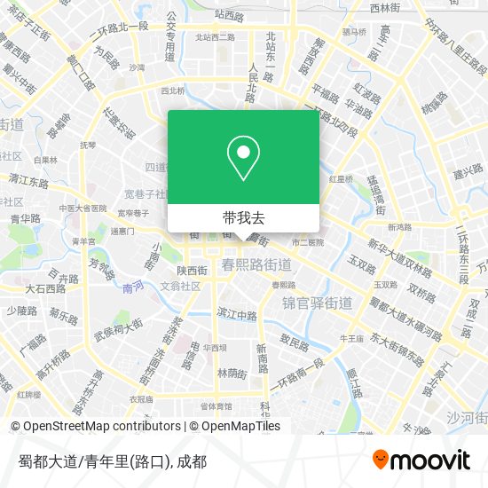 蜀都大道/青年里(路口)地图
