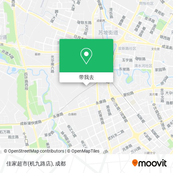 佳家超市(机九路店)地图