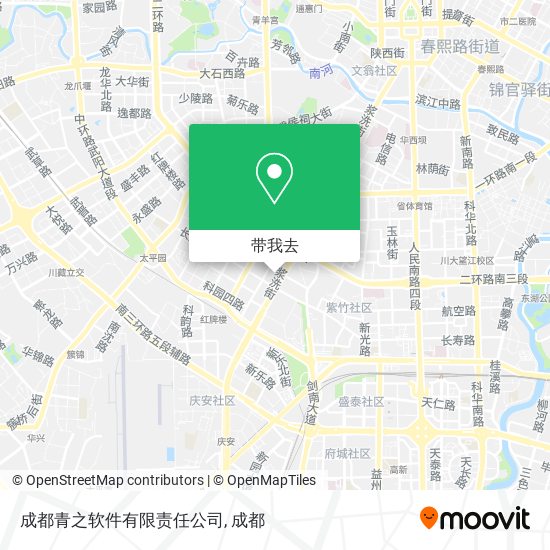 成都青之软件有限责任公司地图