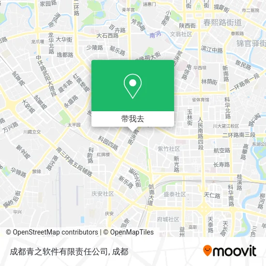成都青之软件有限责任公司地图