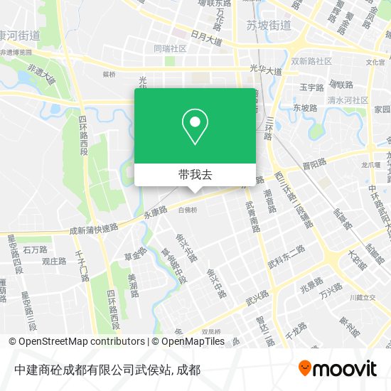 中建商砼成都有限公司武侯站地图