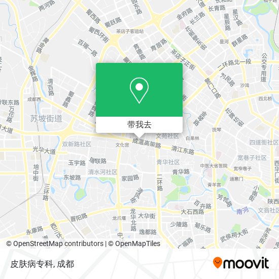 皮肤病专科地图