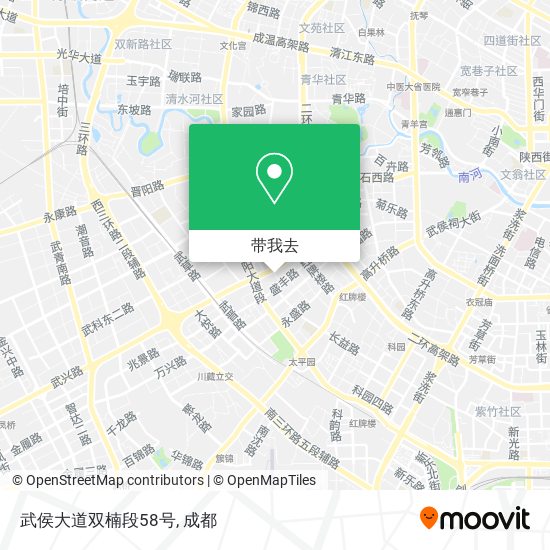 武侯大道双楠段58号地图