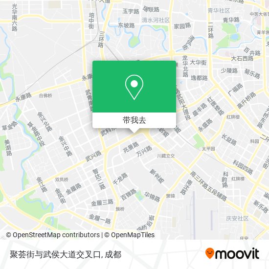 聚荟街与武侯大道交叉口地图